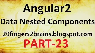 Angular2 - Passing data between nested components