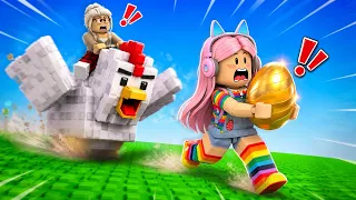 A GALINHA QUERIA O OVO DE VOLTA! ROUBE UM OVO! ROBLOX