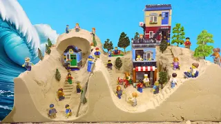 Wave Machine's Tsunami VS LEGO City - Disaster Dam Breach Experiment