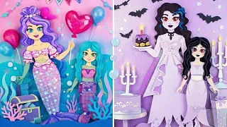 Pesta Ulang Tahun Putri Duyung! 🧜‍♀️🎂 DIY Rumah Boneka yang Seru