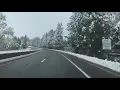 Highway 50 driving conditions on way to Lake Tahoe RAW