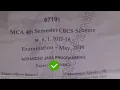 2019 Mdu MCA 4th Sem Advance Java Programming Question Paper Techbr Hindi
