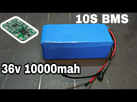 Download MP3 36volt 10000mah lithium ion battery making with 10S BMS Protection