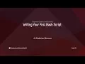 02 Writing Your First Bash Script