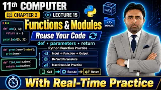 Python Modules and Built in Data Structures 11th Class Computer Chapter 2 Python Qais Ali Khan