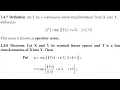 definition of operator norm important theorem on operator norm