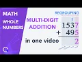 Master Multi-Digit Addition in ONE with regrouping carry Math
