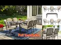 Hampton Bay Laurel Oaks 7-Piece Steel Outdoor Patio Dining Set CushionGuard Putty Tan Cushions
