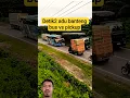 Lagu hampir saja bus vs pickup adu banteng #feedshorts #automobile #bus #jalanraya #kecelakaan