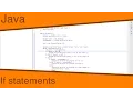 Java Ep11 - If statements