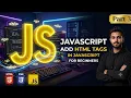 Add Html Tags in JavaScript Tutorial in Hindi - Urdu