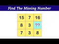 Find The Missing Number Math Table Puzzle Missing Number puzzle