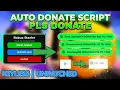 TUTORIAL Auto Donate Robux Script - Pls Donate Script BRING ALL KEYLESS SAFE