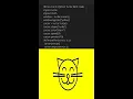 Draw Cat In Python With Code cat face code awesome python turtle codes Python logo