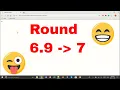 How to ROUND a number using JAVASCRIPT