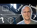 Understanding Perspective 1 and 2 point perspective rules and how to know the difference