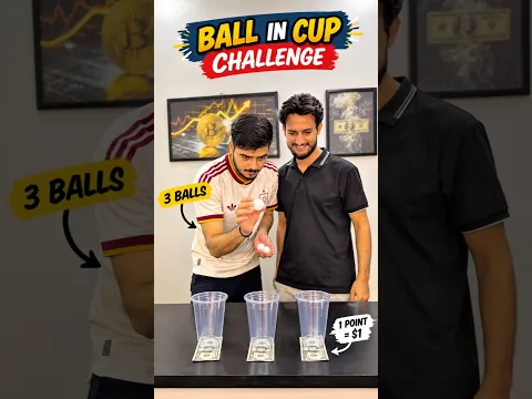 Ball in Cup Challenge #zaidyzubi #challengevideo #fungame #dailyshorts