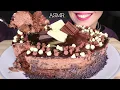 Download Lagu CREAMY \u0026 SYRUPY CHOCOLATE CAKE 🎂 | No Talking | ASMR Mukbang  - 먹방 | Real Eating Sounds