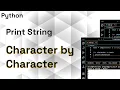 Python Program to Print Each Character of a String For Loop with String ProgramGuru org