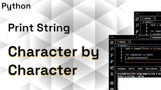 Python Program to Print Each Character of a String For Loop with String ProgramGuru org