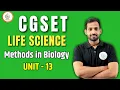 Lagu CGSET Life Science | Methods in Biology | Class 1 | Research Methods | Complete Concept | Sansaram