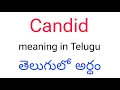 Candid meaning in telugu Candid Candid telugu meaning Candid meaning