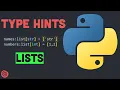 Lists Python Type Hints for Beginners