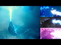 Godzilla 2014-2024 - Todas as Cenas de Sopro Atomico nos Filmes do Monsterverse