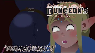 Marcille Donato Delicious in Dungeon Pregnomancy Pregnancy Expansion Dim Pixel Animation