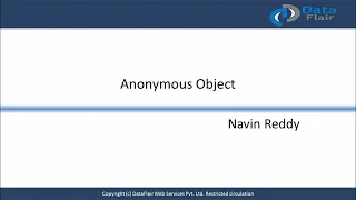 Java Anonymous Object