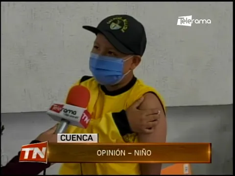 Niños de 5 a 11 años con alegría y nerviosismo reciben la vacuna anticovid