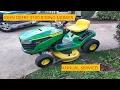 John Deere S100 Riding Mower Annual Service