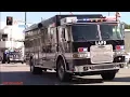 LAPD SWAT Truck Unmarked Dodge Ram Unmarked Crown Vic Responding Code 3