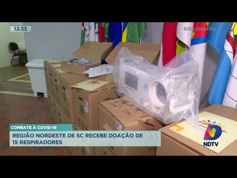 Combate à Covid-19: Região nordeste de SC recebe doação de 15 respiradores