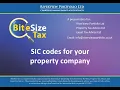 SIC codes for your property company
