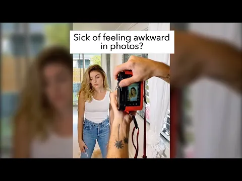 Sick of feeling awkward in photos? Try This!  • Photography #Shorts