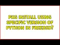pkg install using specific version of Python in FreeBSD