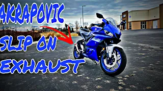 Download Yamaha R3 AKRAPOVIC Slip On Exhaust | Sound And Review MP3