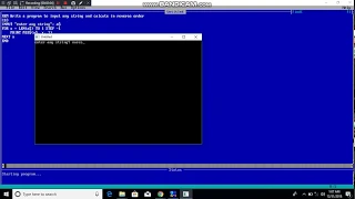 how to convert string into reverse using qbasic