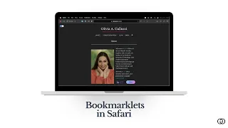 Add a Bookmarklet to Safari Olivia A Gallucci