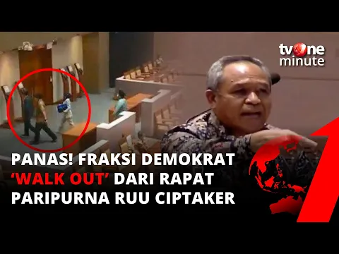 Fraksi Demokrat "Walk Out" dari Rapat Paripurna Pengesahan RUU Cipta Kerja | tvOne