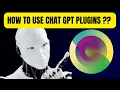 How to enable and use chatgpt plugins