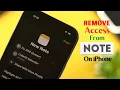 Stop Sharing Notes on iPhone How to View Shared Note and Remove Access