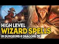 High Level Wizard Spells in Dungeons and Dragons 5e