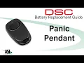 DSC Wireless Panic Pendant battery replacement