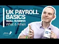 SMALL BUSINESS PAYROLL EXPLAINED UK BASICS