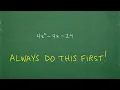ALWAYS Do This When Factoring a Polynomial
