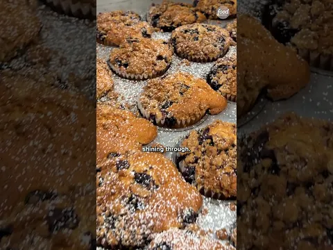 They bake 2,500 blueberry muffins DAILY...🫐