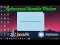 JavaFX Undecorated Movable Window NetBeans