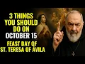 Download Lagu 3 THINGS EVERY CATHOLIC SHOULD DO ON THE FEAST DAY OF SAINT TERESA OF ÁVILA TO RECEIVE BLESSINGS